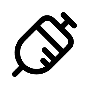 Syringe Icon from Solar Linear Set