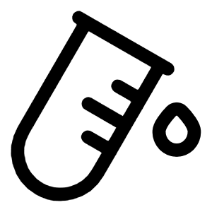 Test Tube Icon from Solar Linear Set