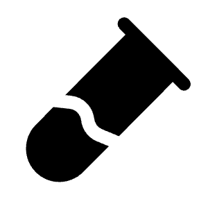 Test Tube Minimalistic Icon from Solar Bold Set