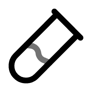 Test Tube Minimalistic Icon from Solar Line Duotone Set
