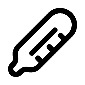 Thermometer Icon from Solar Linear Set