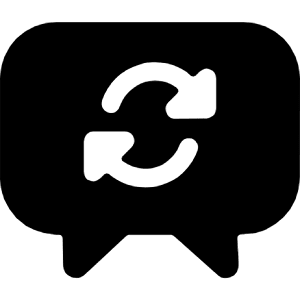 Conversation Sync Icon from Ultimate Bold - Free Set