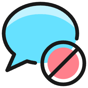Messages Bubble Disable Icon from Ultimate Colors - Free Set
