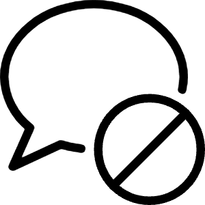 Messages Bubble Disable Icon from Ultimate Light - Free Set