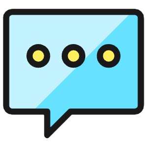 Messages Bubble Square Typing 1 Icon from Ultimate Colors - Free Set