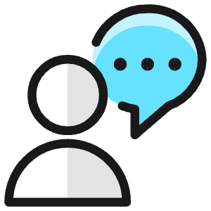 Messages People Person Bubble Circle 1 Icon from Ultimate Colors - Free Set