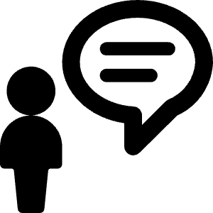 Messages People User Bubble Circle Icon from Ultimate Bold - Free Set