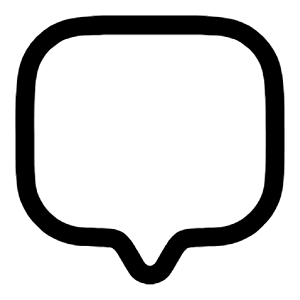 Chat  Square Icon from Solar Linear Set
