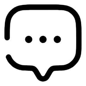 Chat Dots Icon from Solar Broken Set