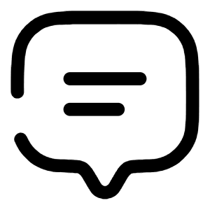 Chat Line Icon from Solar Broken Set