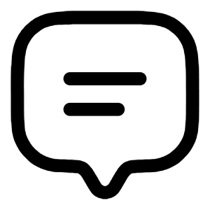 Chat Line Icon from Solar Linear Set