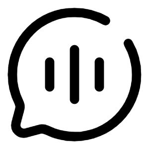 Chat Round Call Icon from Solar Broken Set