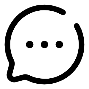 Chat Round Dots Icon from Solar Broken Set