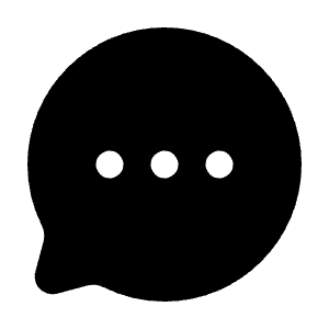 Chat Round Dots Icon from Solar Bold Set