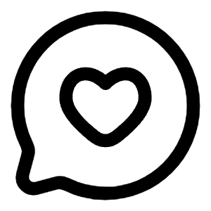 Chat Round Like Icon from Solar Linear Set