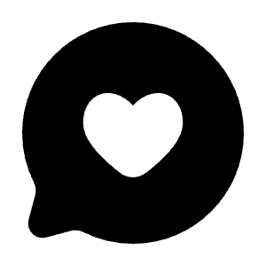 Chat Round Like Icon from Solar Bold Set