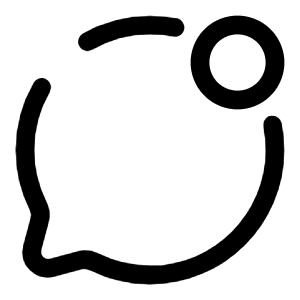 Chat Round Unread Icon from Solar Broken Set