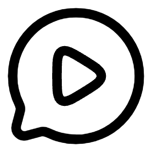 Chat Round Video Icon from Solar Linear Set
