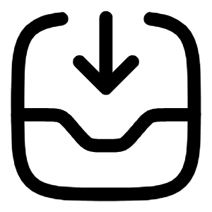 Inbox In Icon from Solar Linear Set