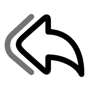 Multiple Forward Left Icon from Solar Line Duotone Set