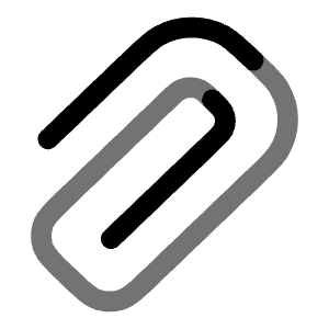Paperclip 3 Icon from Solar Line Duotone Set