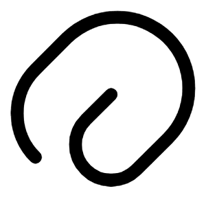 Paperclip Rounded 2 Icon from Solar Linear Set