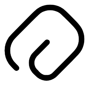 Paperclip Rounded Icon from Solar Linear Set