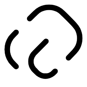 Paperclip Rounded Icon from Solar Broken Set