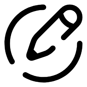 Pen New Round Icon from Solar Broken Set