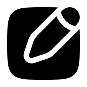 Pen New Square Icon from Solar Bold Set