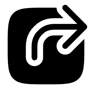 Square Share Line Icon from Solar Bold Set