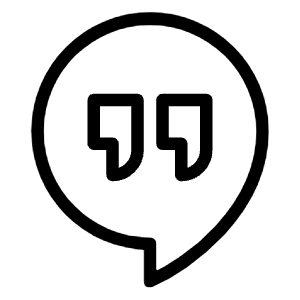 Google Hangouts Logo Icon from Logos Line - Free Set