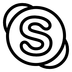Skype Logo 2 Icon from Logos Line - Free Set
