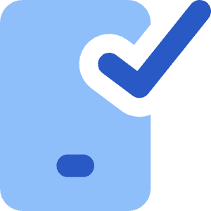 Phone Check Confirm Icon from Core Flat Set