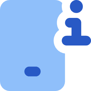 Phone Device Information Icon from Core Flat Set