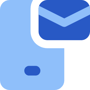 Phone Mail Icon from Core Flat Set