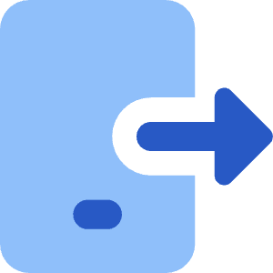 Phone Send To Mobile Icon from Core Flat Set