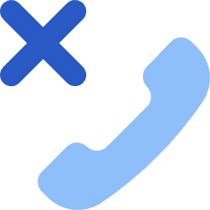 Reject Call Icon from Core Flat Set