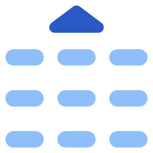 Phone Numpad Up Icon from Core Flat Set
