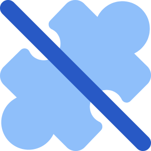 Puzzle Extension Off Disabled Icon from Core Flat Set