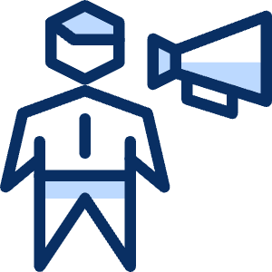 Business Male Megaphone Icon from Cyber Duotone - Free Set