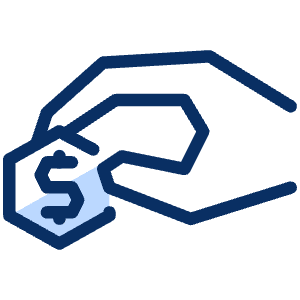 Coin Hand Icon from Cyber Duotone - Free Set