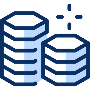 Coin Stack Icon from Cyber Duotone - Free Set