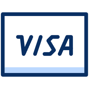 Credit Card Visa Icon from Cyber Duotone - Free Set