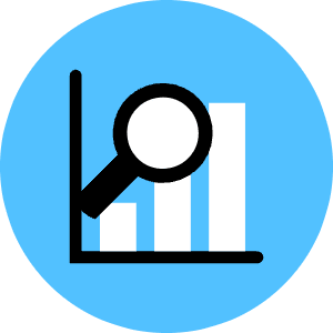 Graph Magnifier Icon from Kameleon Pop - Free Set