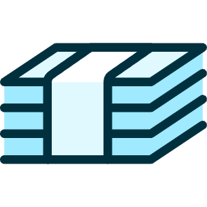 Accounting Bill Stack 1 Icon from Ultimate Duotone - Free Set
