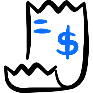 Accounting Invoice Icon from Freehand Duotone - Free Set