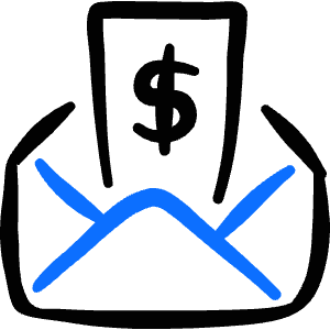 Accounting Invoice Mail Icon from Freehand Duotone - Free Set