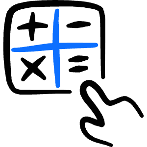Calculator Calculator App Icon from Freehand Duotone - Free Set