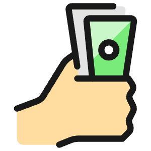 Cash Payment Bills 1 Icon from Ultimate Colors - Free Set